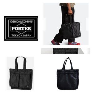 Porter Yoshida & Co Tanker 2Way Tote Bag Black